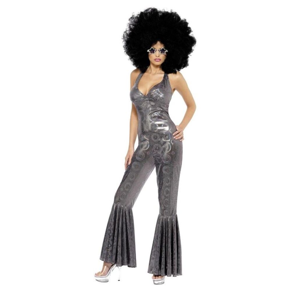 Smiffys Womens/Ladies Disco Diva Costume / Silver